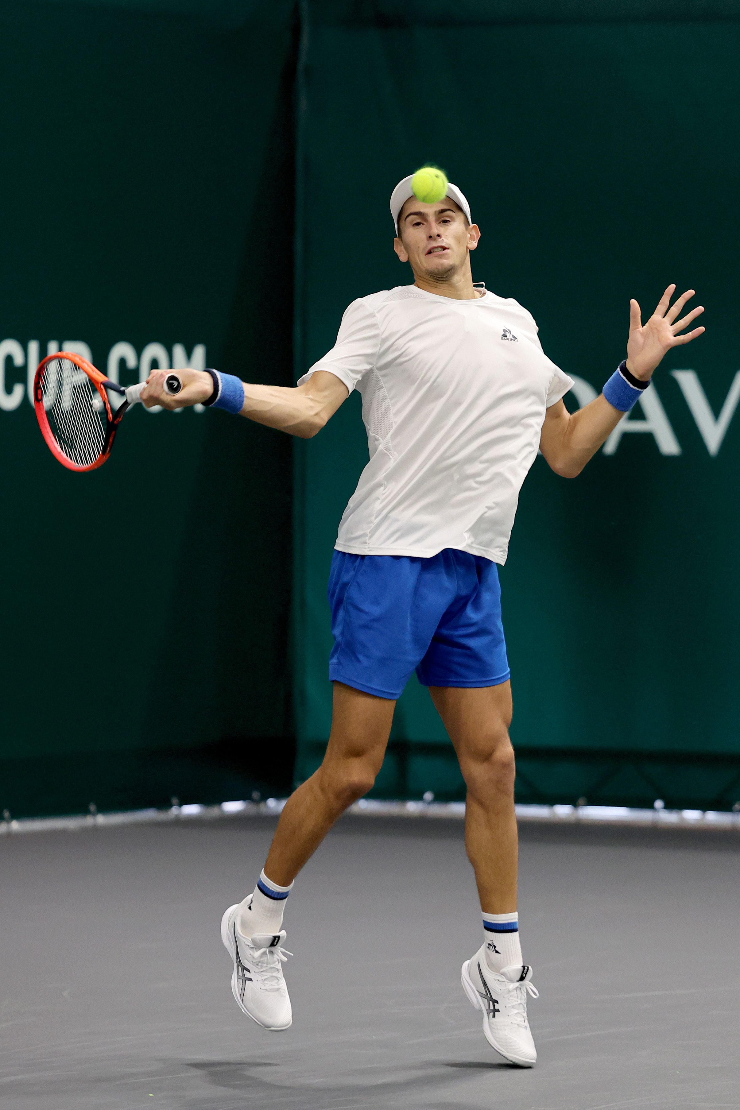 Matteo Arnaldi in allenamento a Bologna - Foto FITP