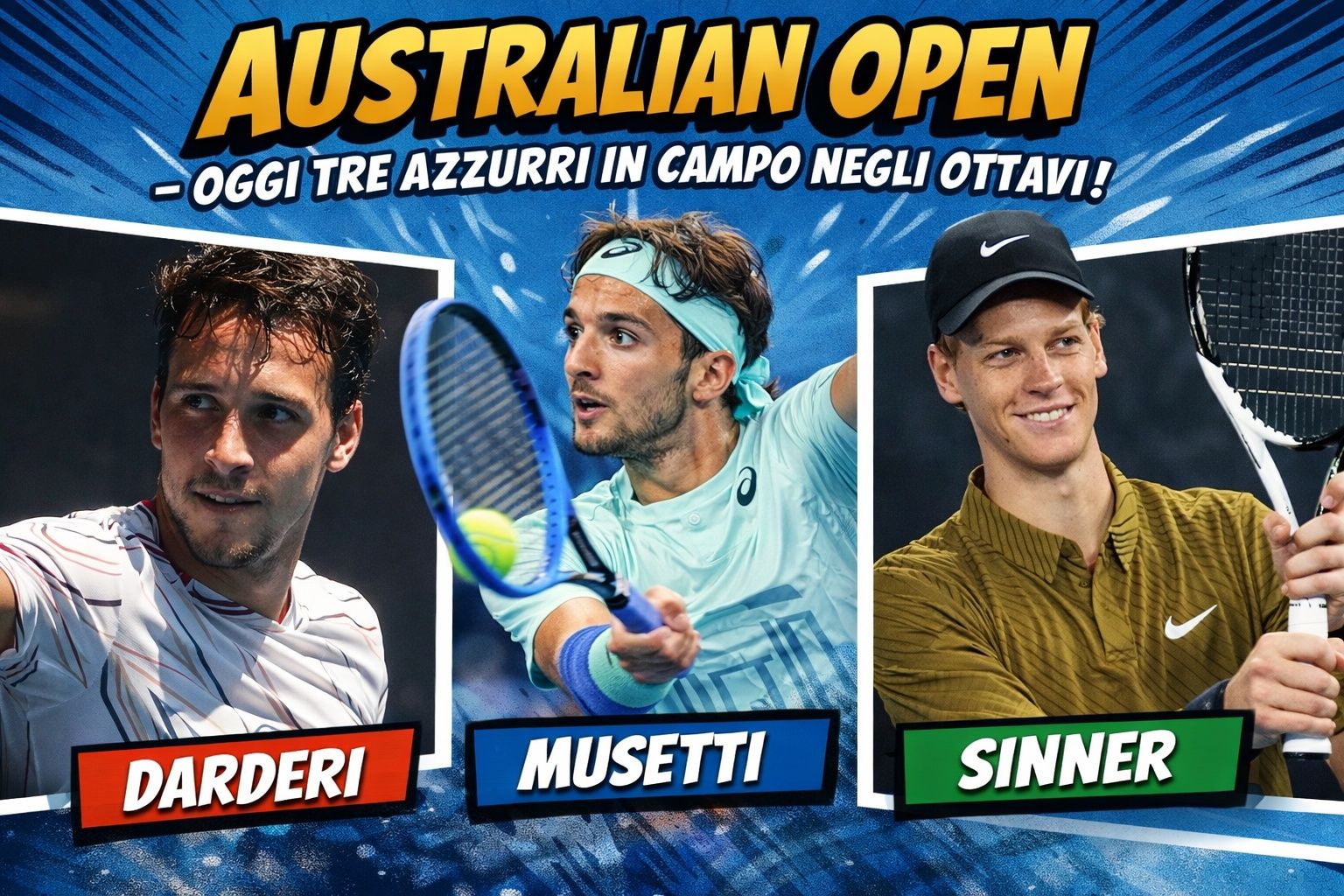 Gli italiani agli Australian Open