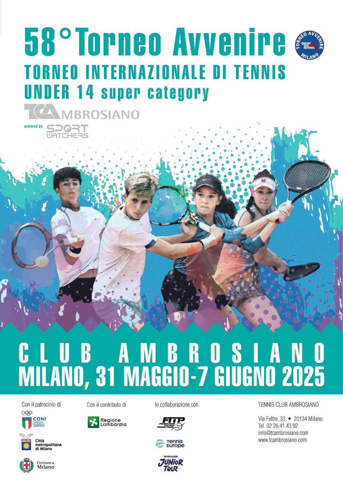 La locandina 2025 del torneo dell'Avvenire