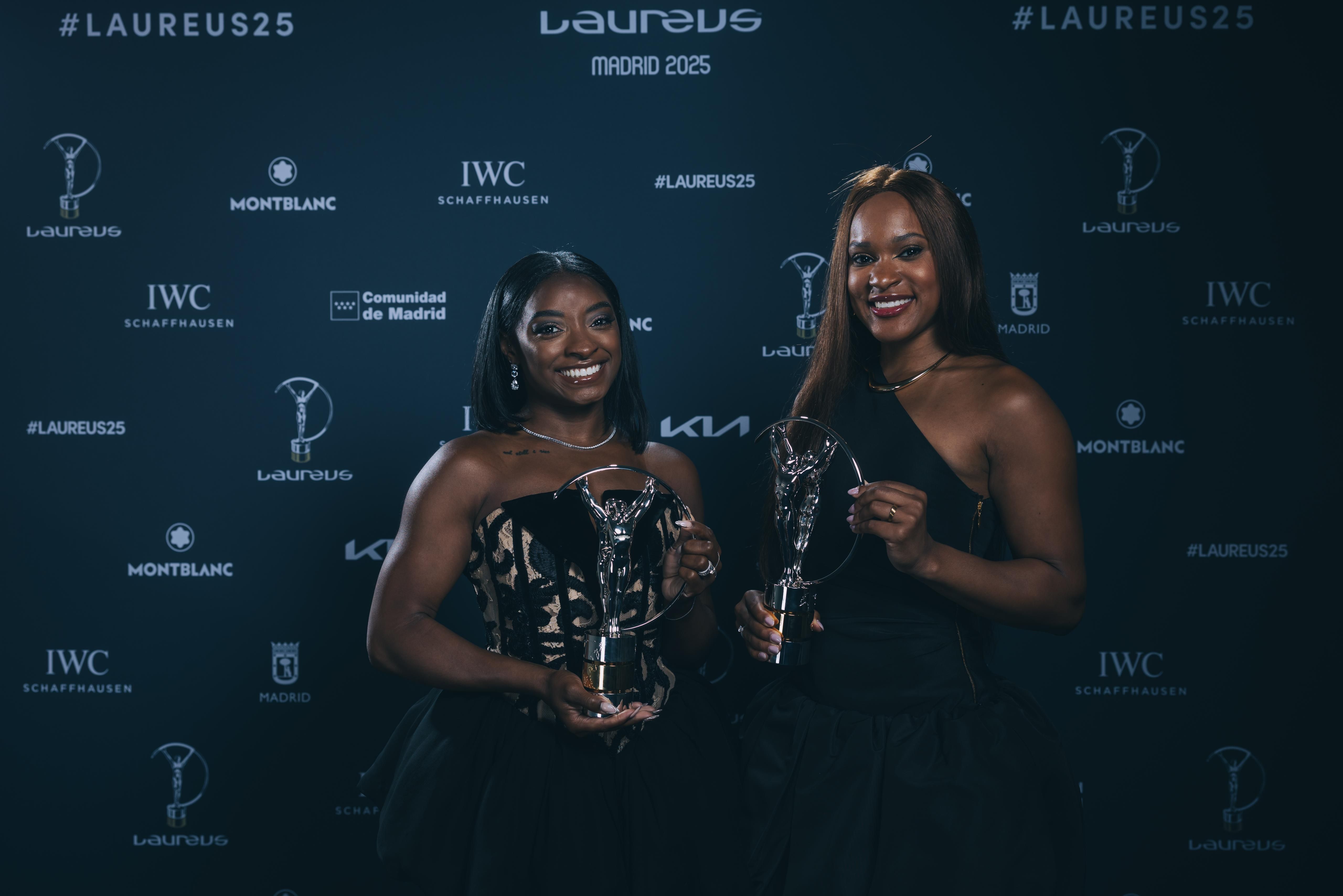 Simone Biles e Rebeca Andrade nella foto