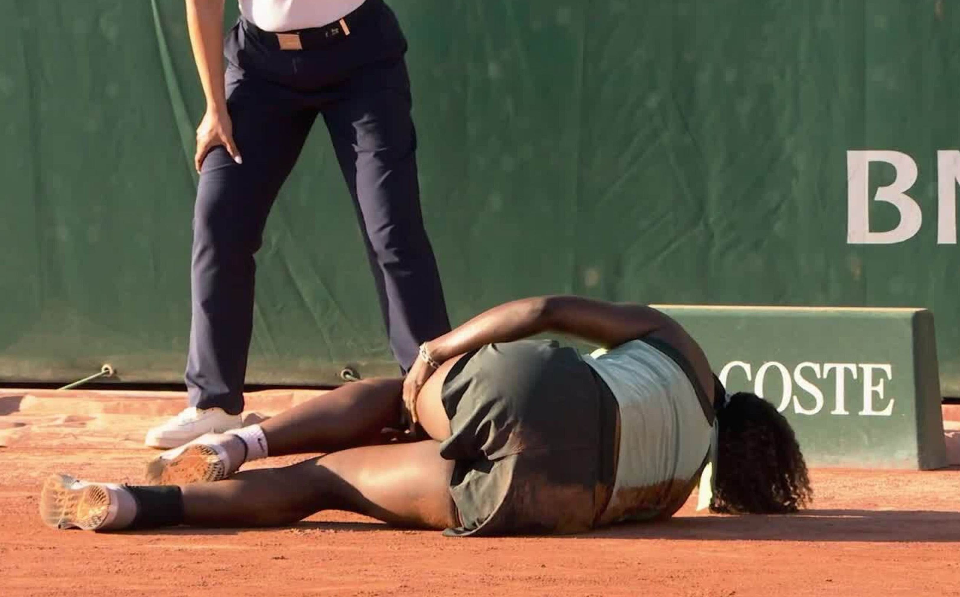 Hailey Baptiste a terra infortunata a Roland Garros