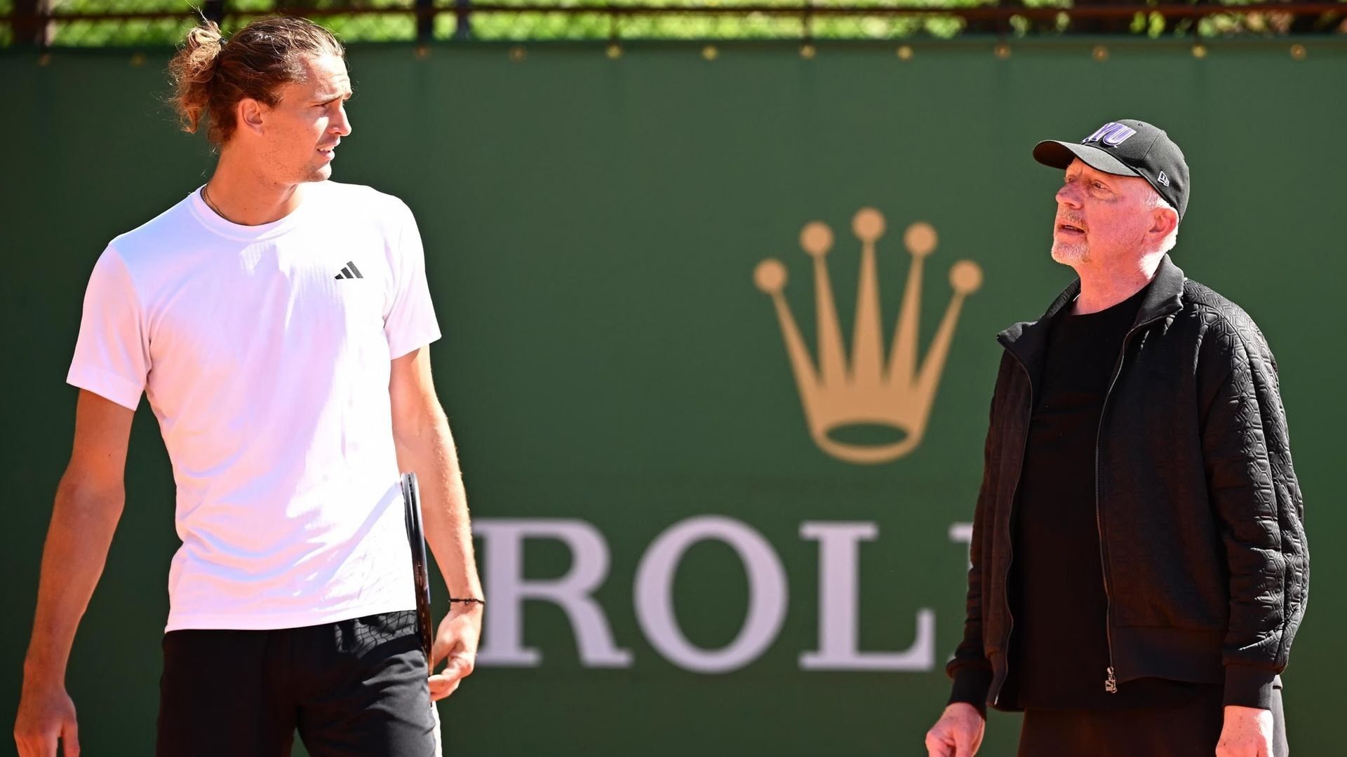 Boris Becker e Alexander Zverev in una foto di archivio