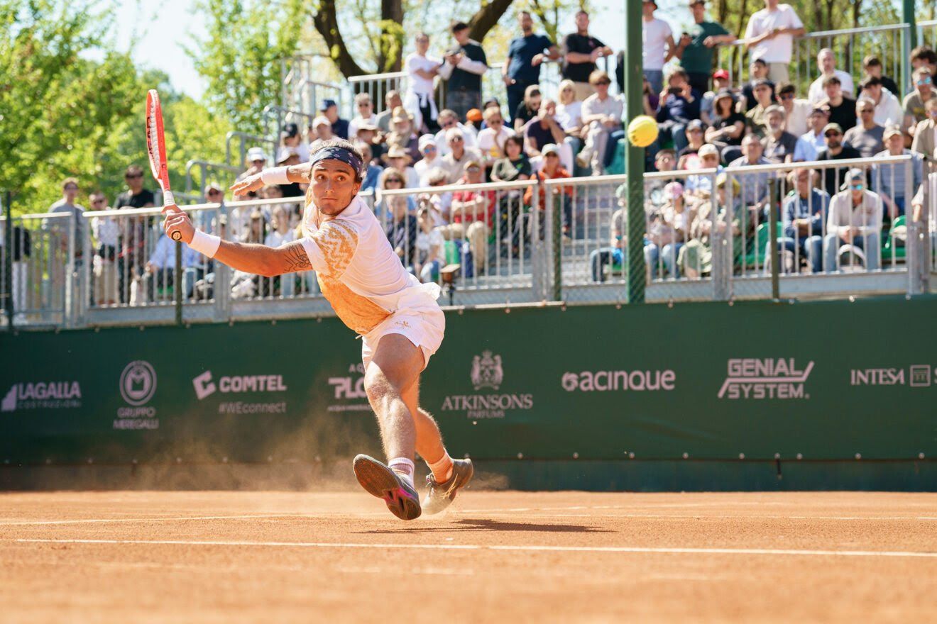 Mattia Bellucci, terza testa di serie dell'Atkinsons Monza Open 26, ha conquistato i quarti di finale (foto Luigi Leonardi)