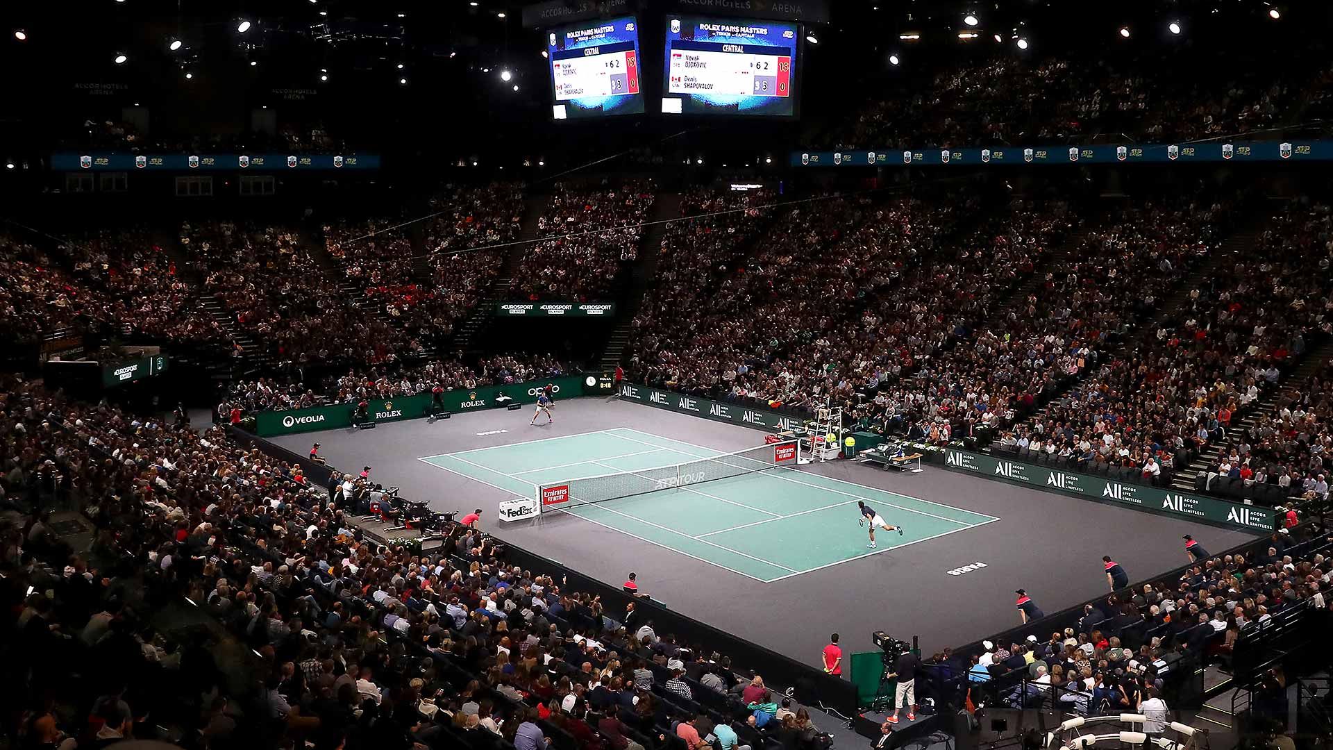 L'arena del Masters 1000 parigino