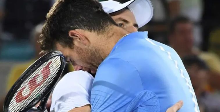 Juan Martin Del Potro nella foto con Andy Murray - Foto Getty Images