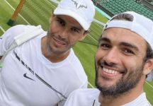 Wimbledon: Novak Djokovic e l’allenamento con Marin Cilic e Rafael Nadal con Matteo Berrettini