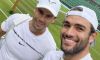 Wimbledon: Novak Djokovic e l’allenamento con Marin Cilic e Rafael Nadal con Matteo Berrettini