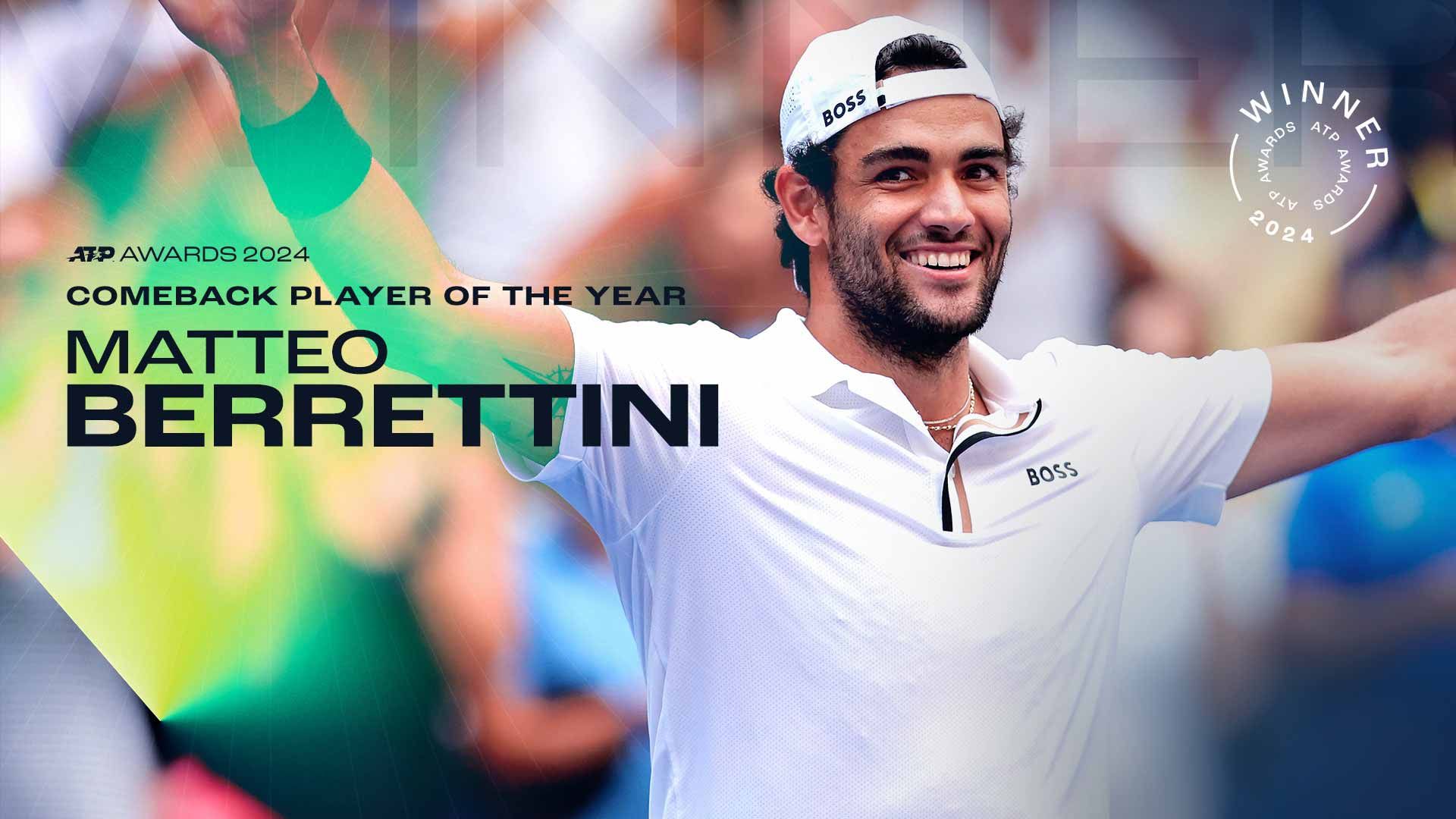 L'infografica dell'ATP per il premio di Matteo