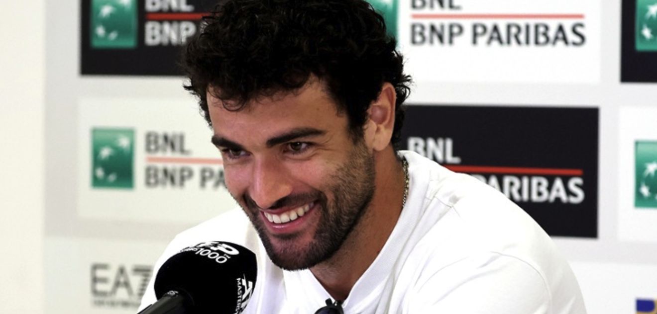 Matteo Berrettini al media day (foto FITP)