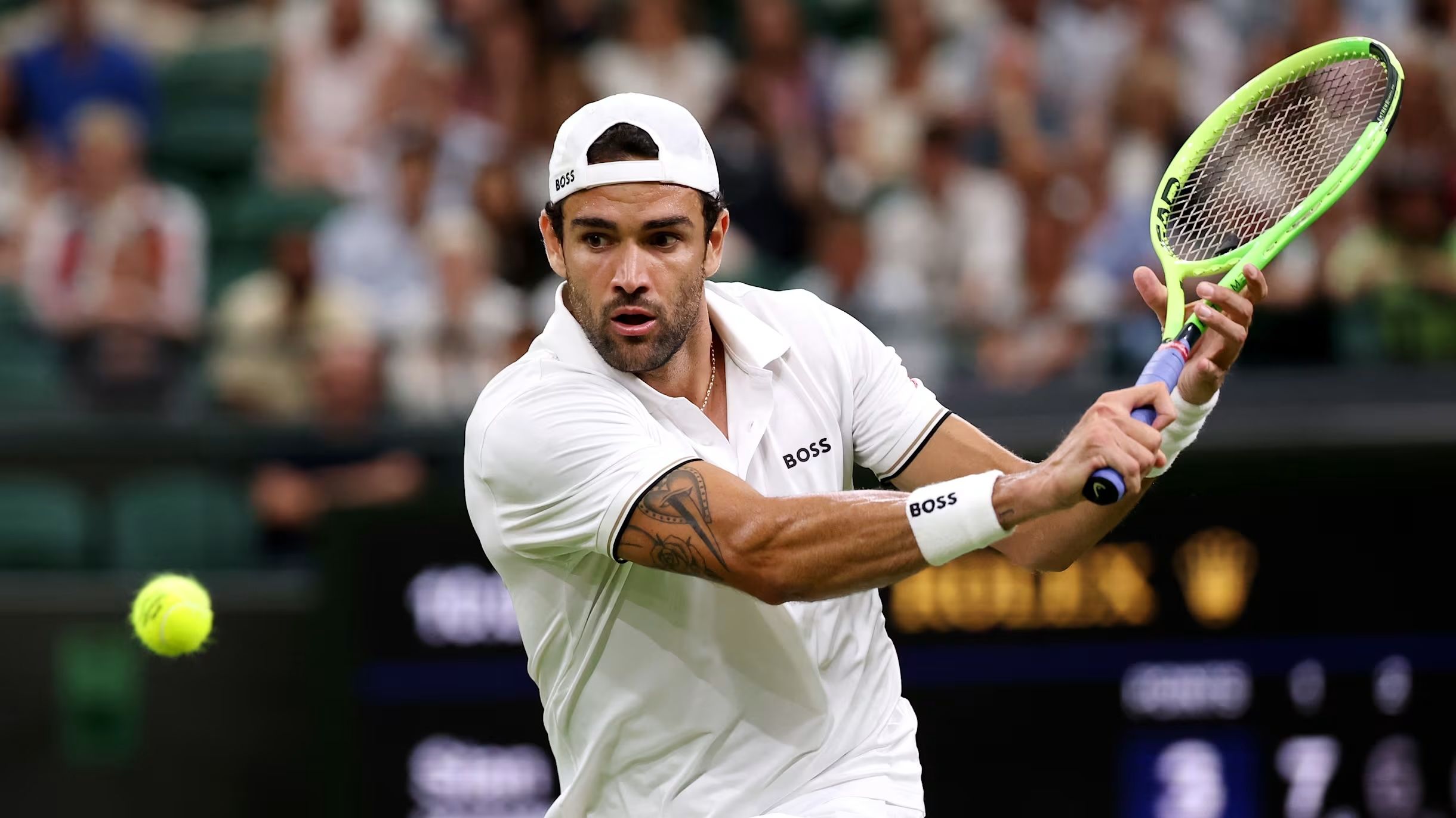 Matteo Berrettini a Wimbledon 2026 (foto Getty Images)