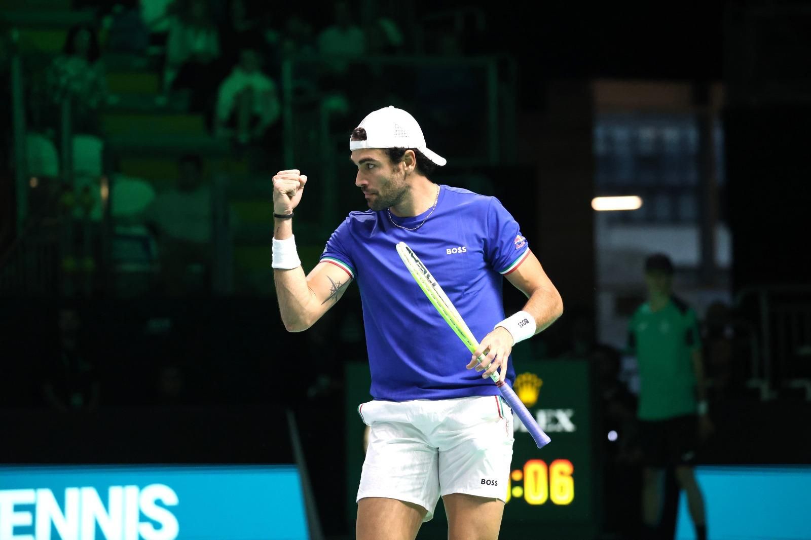 Matteo Berrettini a Bologna (foto Brigitte Grassotti)