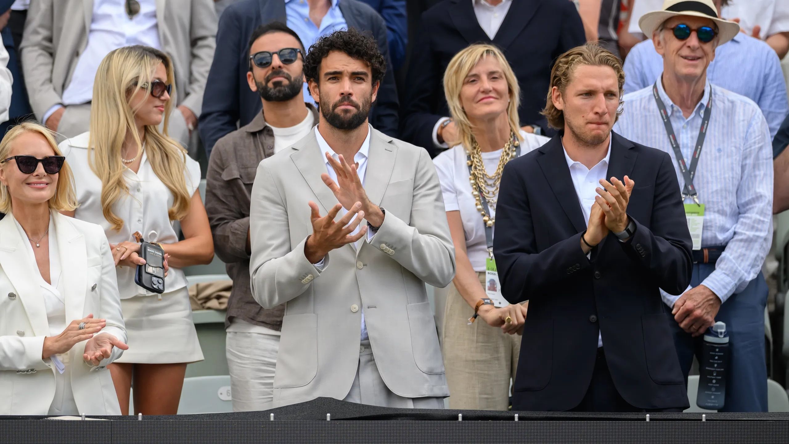 Berrettini in tribuna a Stoccarda (foto GQ)