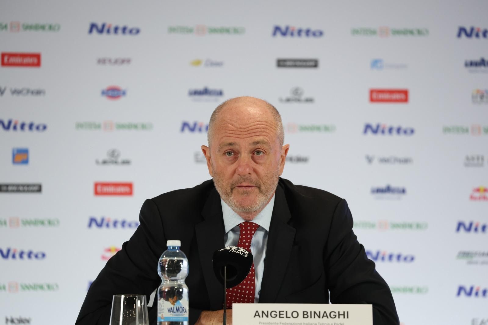 Il Presidente FITP Angelo Binaghi a Torino (foto Brigitte Grassotti)