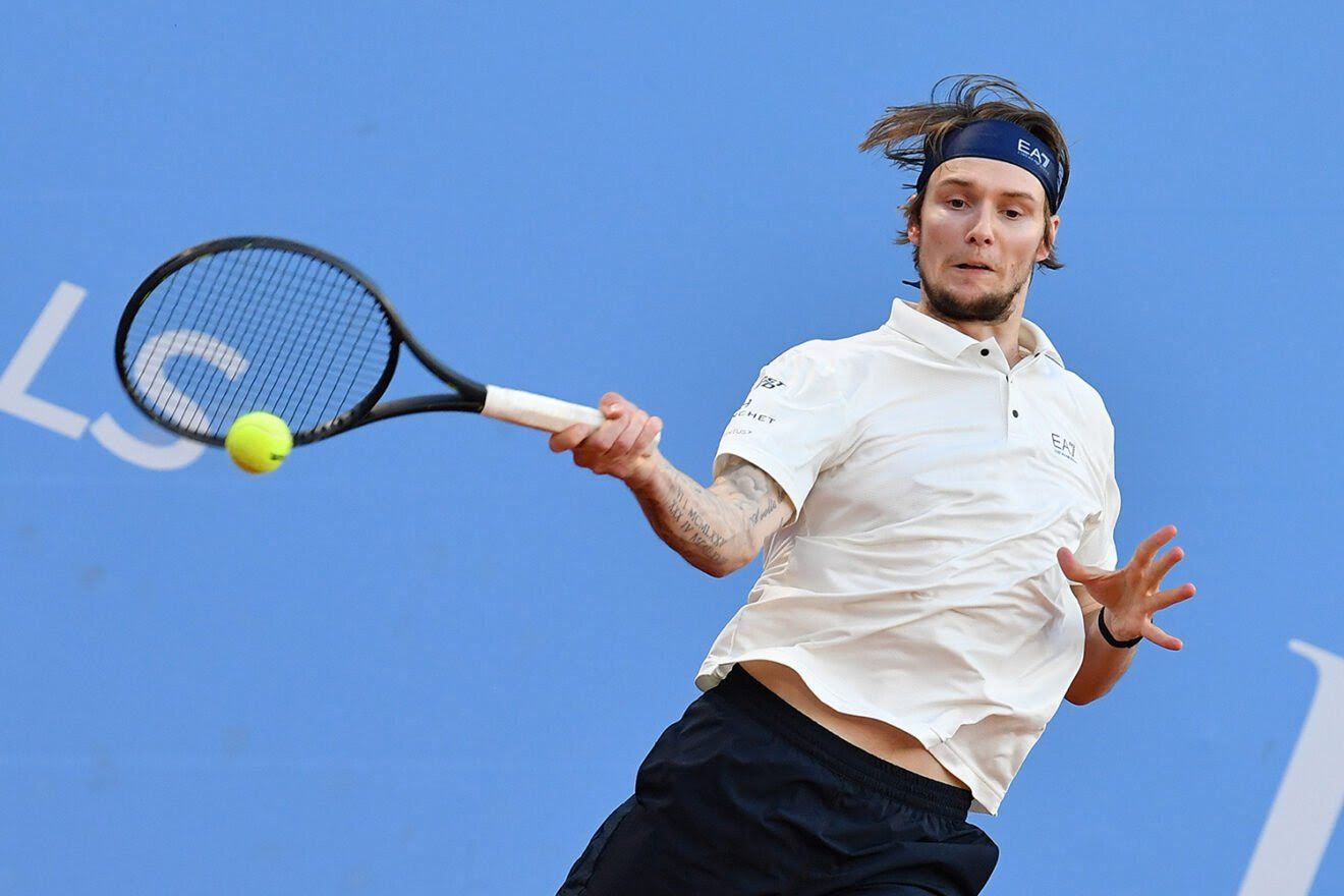 Alexander Bublik, ottava testa di serie del Piemonte Open Intesa Sanpaolo, ha sconfitto in rimonta Federico Arnaboldi (foto FITP)