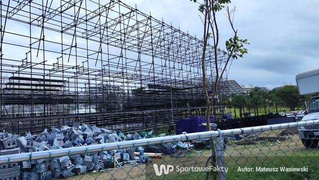 Un'immagine sull'attuale stato dello stadio di Cancun (foto Wasiewski)