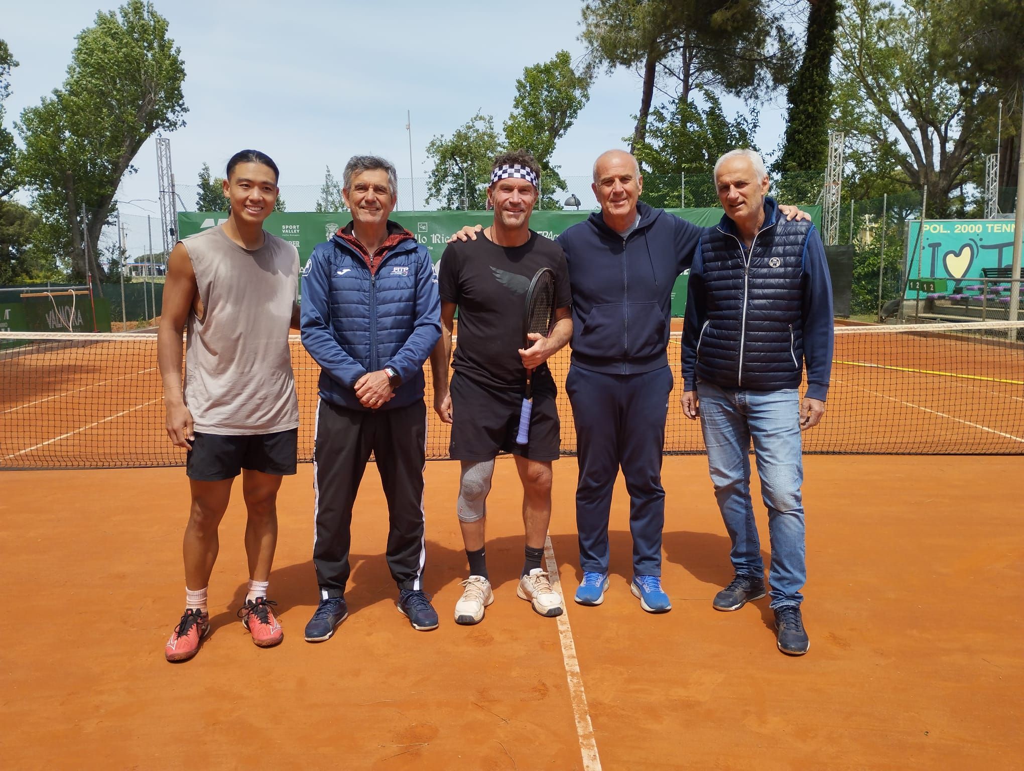 Un campione di Wimbledon in campo alla Polisportiva 2000: l&rsquo;australiano Pat Cash prepara il connazionale Li Tu