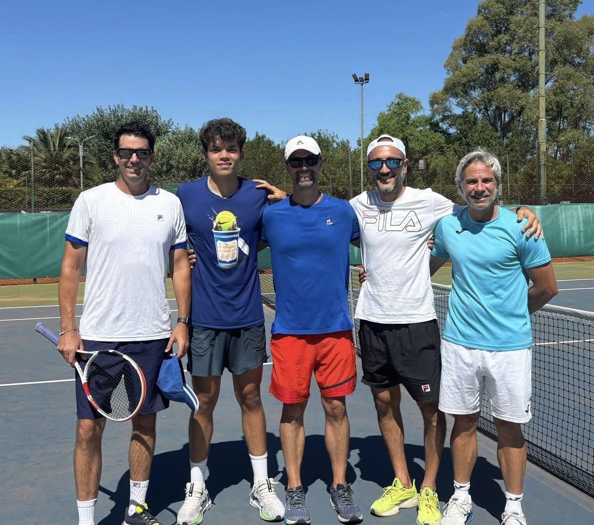 La foto di gruppo di Chela con Blanch