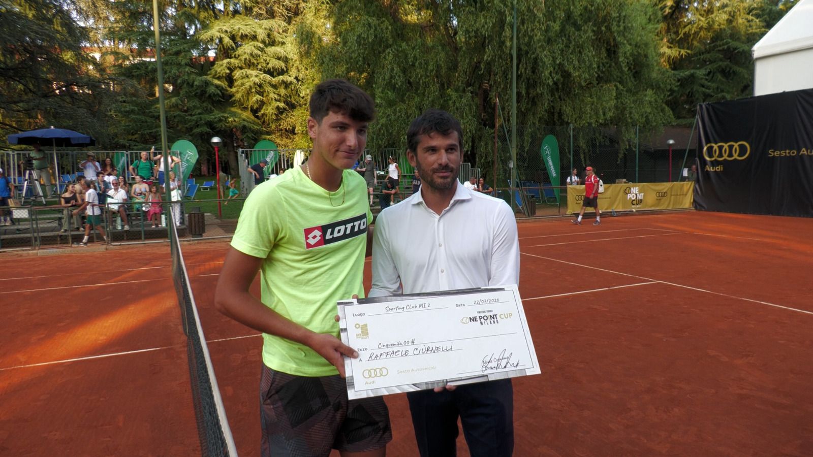 Ad aggiudicarsi il premio di 5.000 euro &egrave; stato il giovane Raffaele Ciurnelli, protagonista di una giornata ricca di sorprese che ha visto anche l'eliminazione al primo turno dell'ex tennista Stefano Pescosolido per mano di un amatore