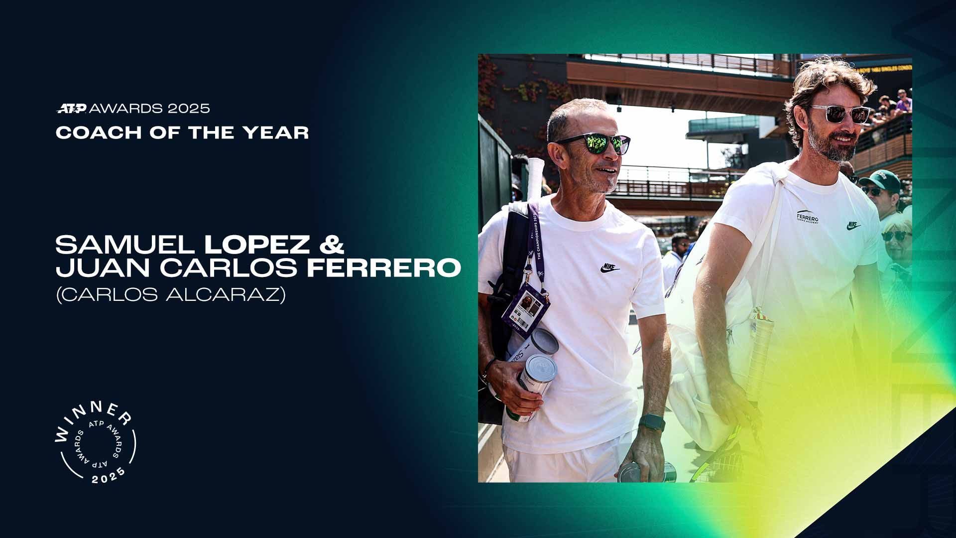 La infografica dell'ATP sul premio Coach of the Year