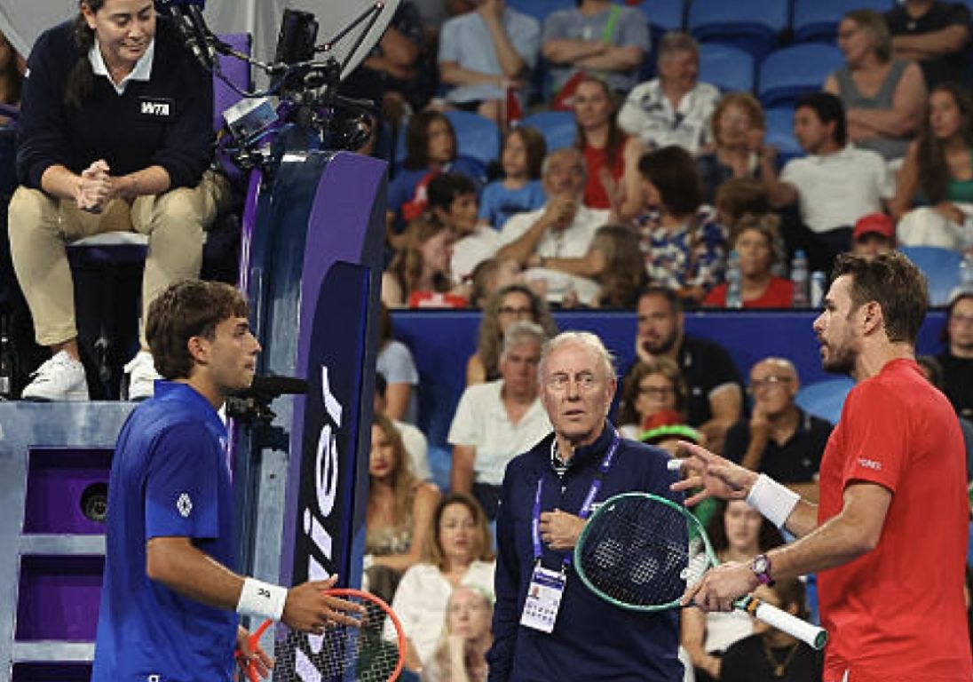 Flavio Cobolli e Stan Wawrinka nella foto - Foto getty images