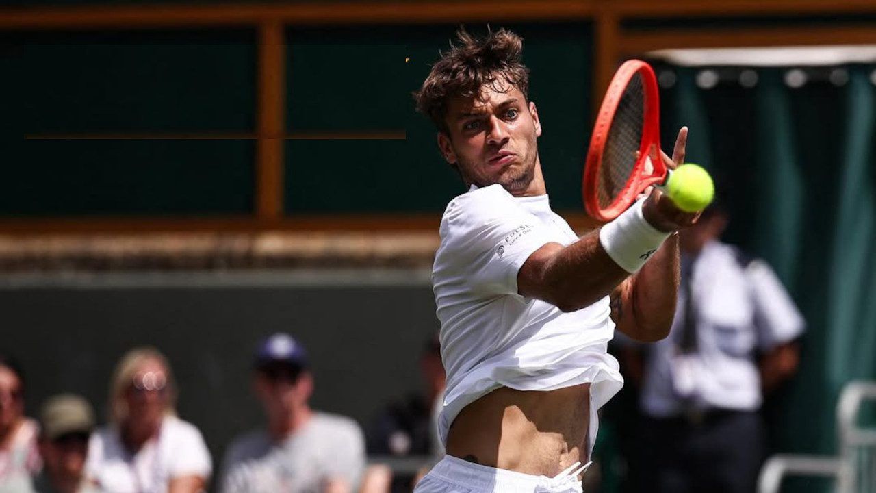 Flavio Cobolli a Wimbledon (foto Getty Images)