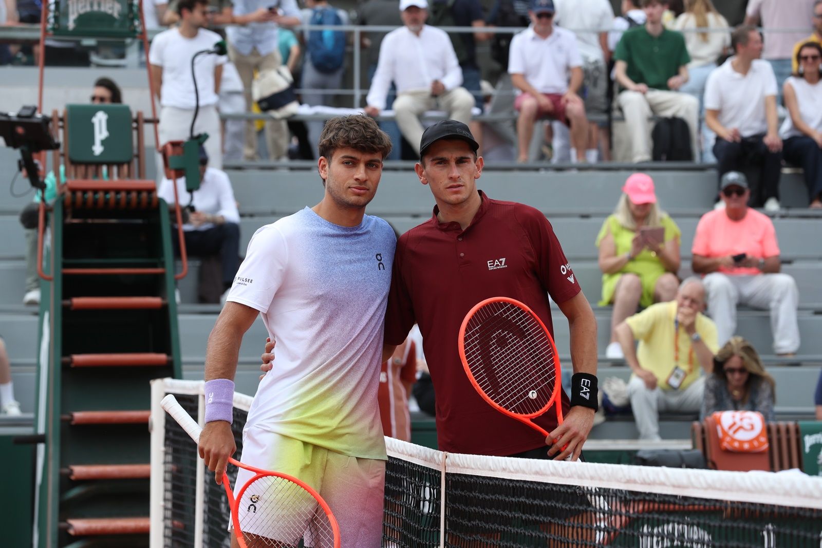 Flavio Cobolli e Matteo Arnaldi a Parigi (foto Patrick Boren)