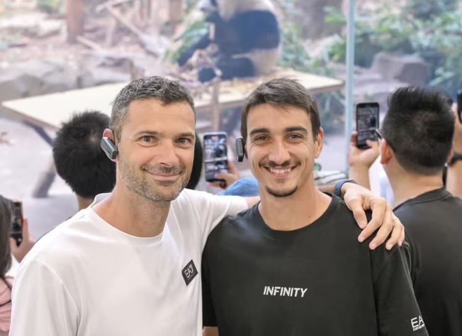 Fabio Colangelo con Lorenzo Sonego