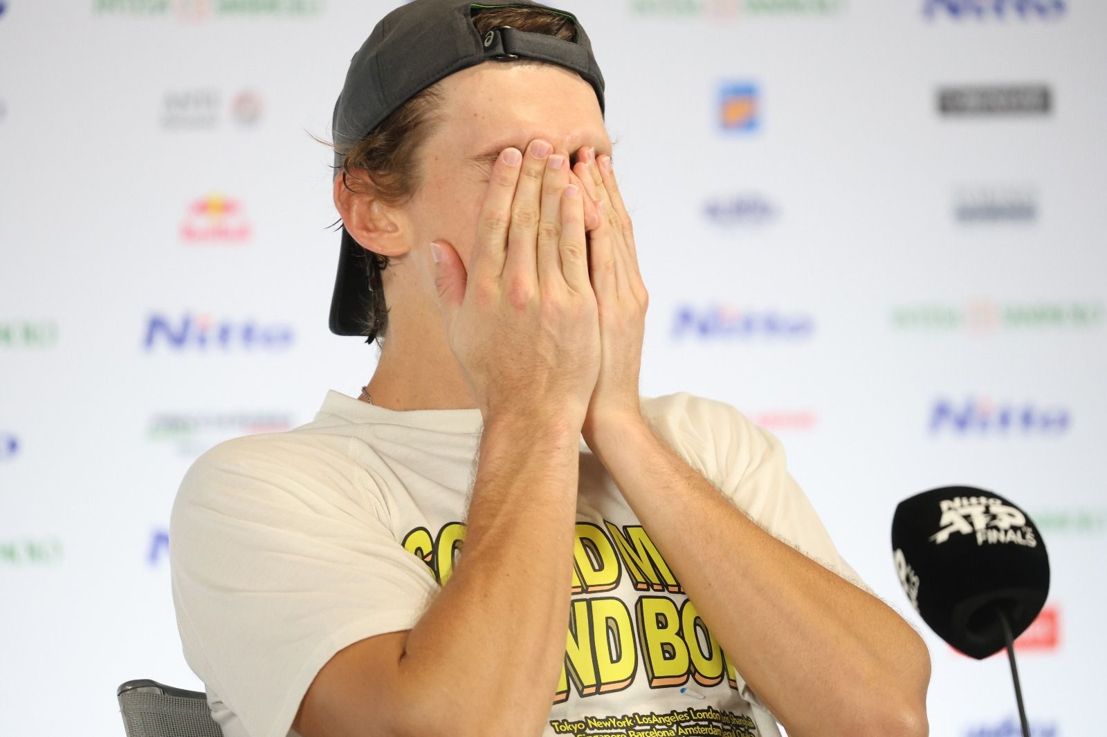 Alex De Minaur dopo la dura sconfitta vs. Musetti (foto Brigitte Grassotti)