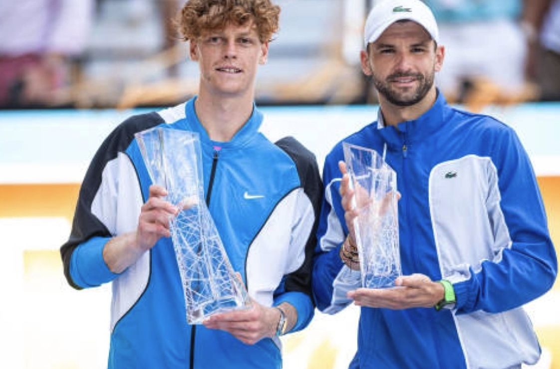 Jannik Sinner e Grigor Dimitrov nella foto - Foto Getty Images