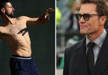 Novak Djokovic si diverte a Indian Wells: lancio da quarterback e risposta di Tom Brady