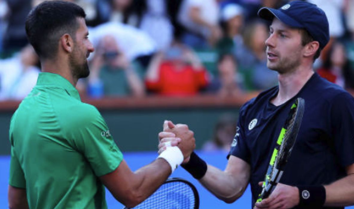 Djokovic con Van de Zandschulp - Foto Getty Images