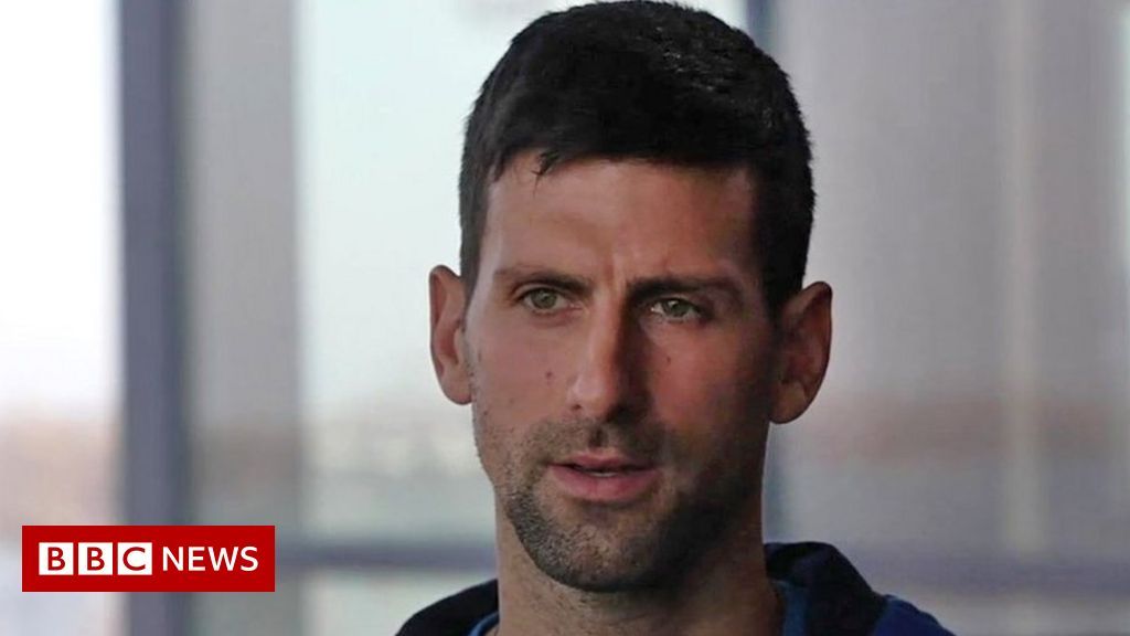 Novak Djokovic durante l'intervista alla BBC