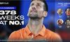Djokovic segna il record assoluto di settimane da n.1 in classifica, sorprassata Steffi Graf