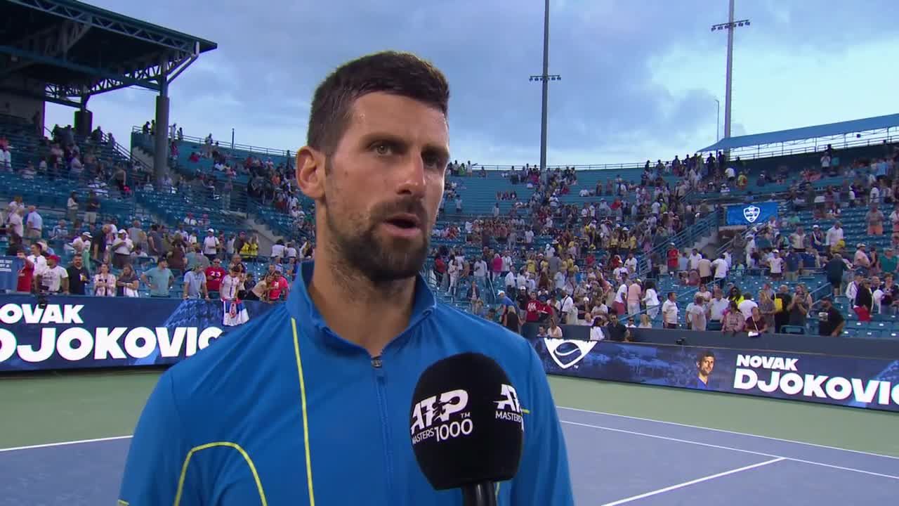 Novak Djokovic a fine partita