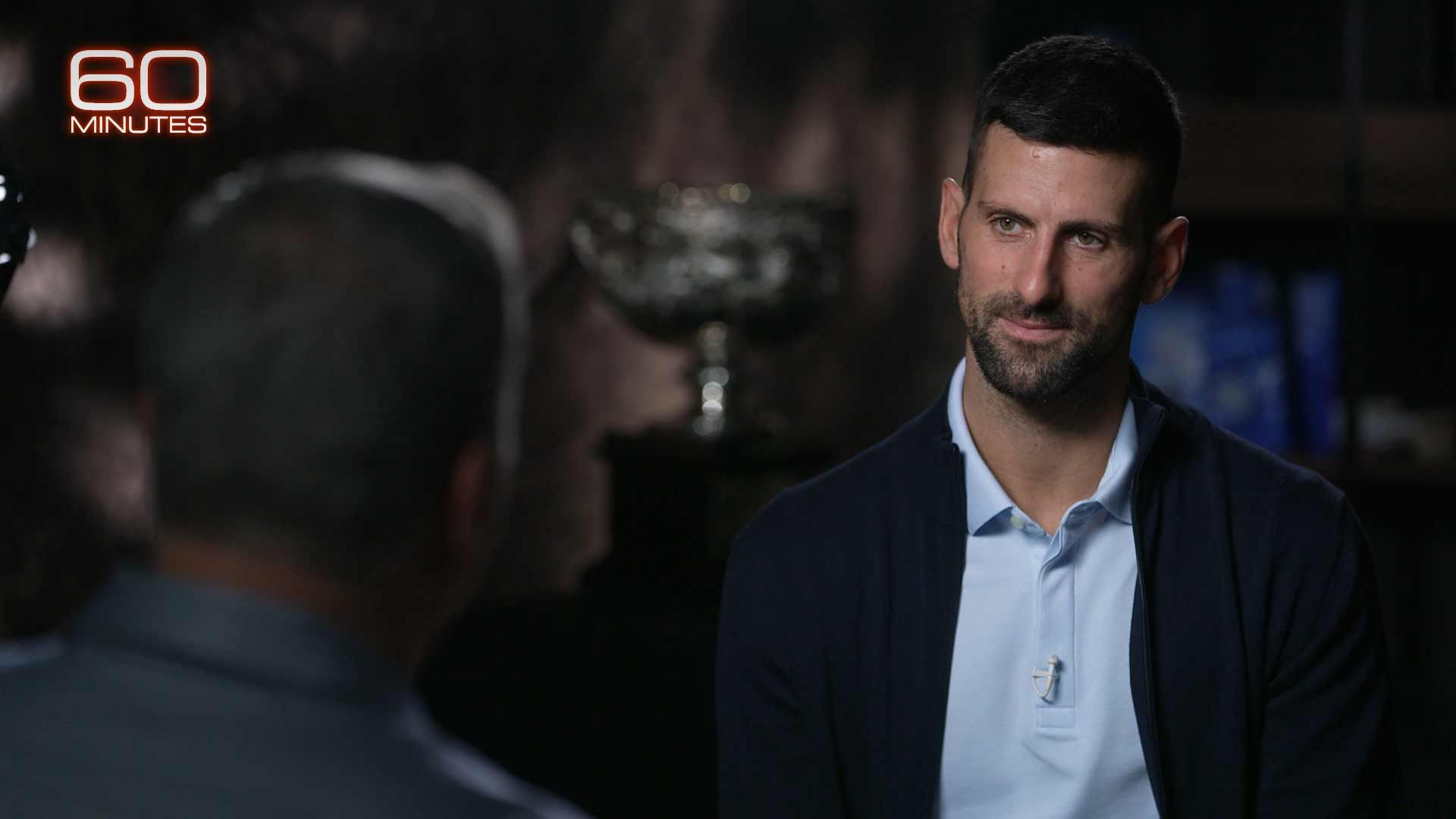 Novak nel corso del programma CBS