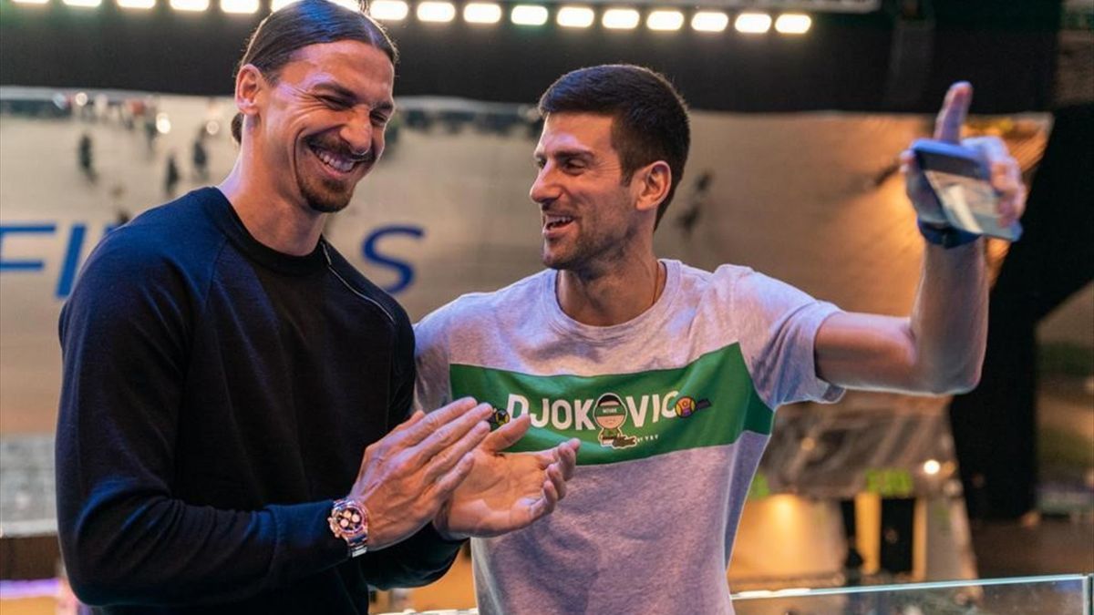 Djokovic insieme a Ibrahimovic