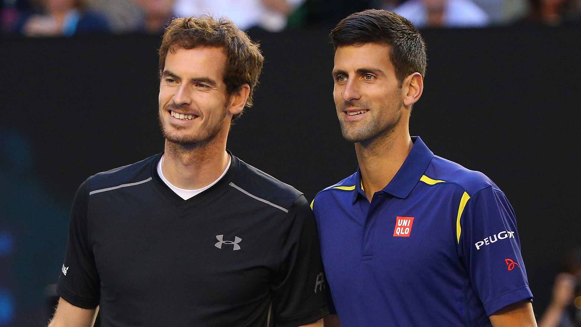 Andy Murray con Novak Djokovic