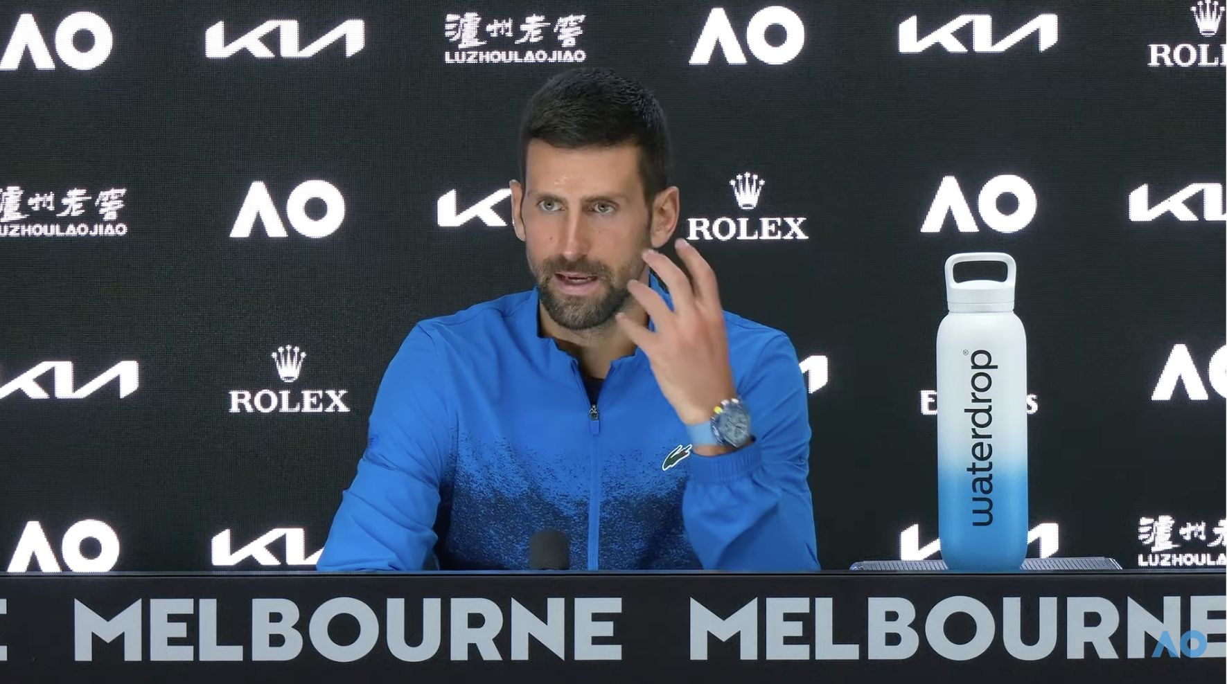 Novak Djokovic in press conference agli Australian Open