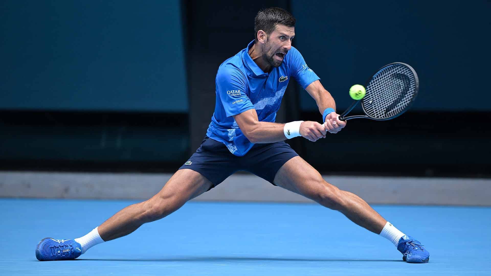 Novak Djokovic a Melbourne (foto ATP.com)