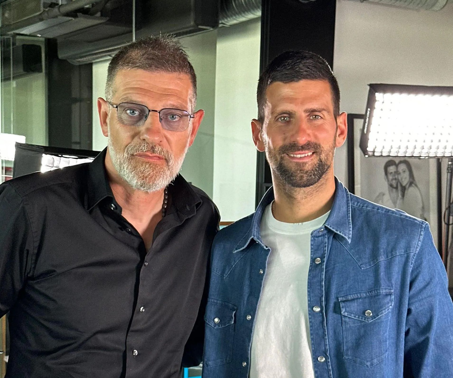 Djokovic insieme a Bilic
