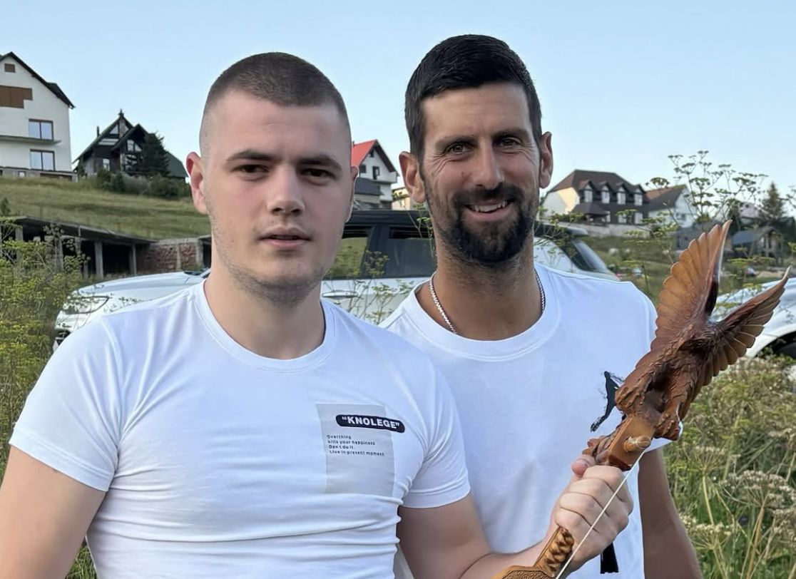 Novak insieme al violinista Mido Todorovic