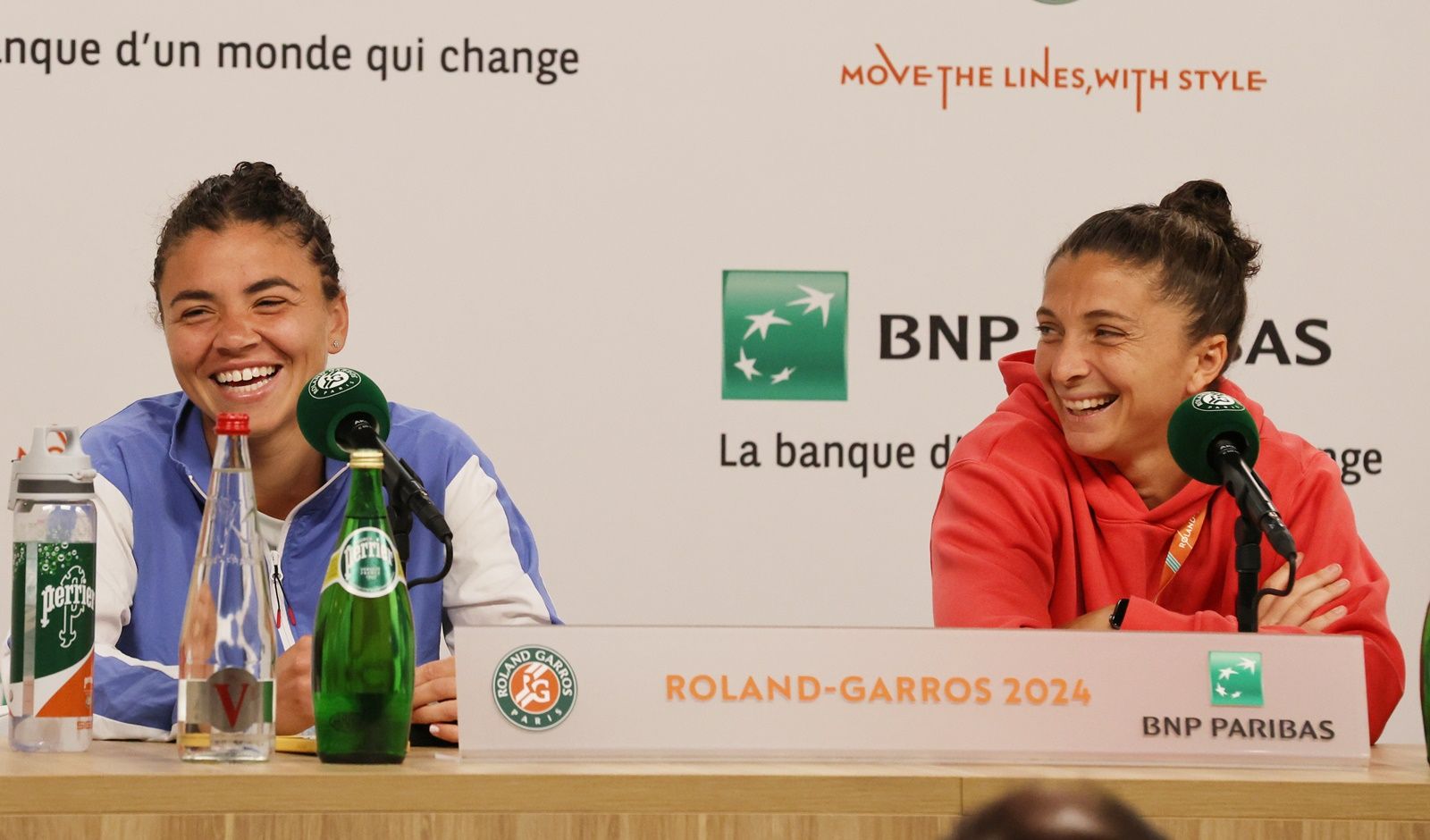 Jasmine Paolini e Sara Errani nella foto - Foto Patrick Boren