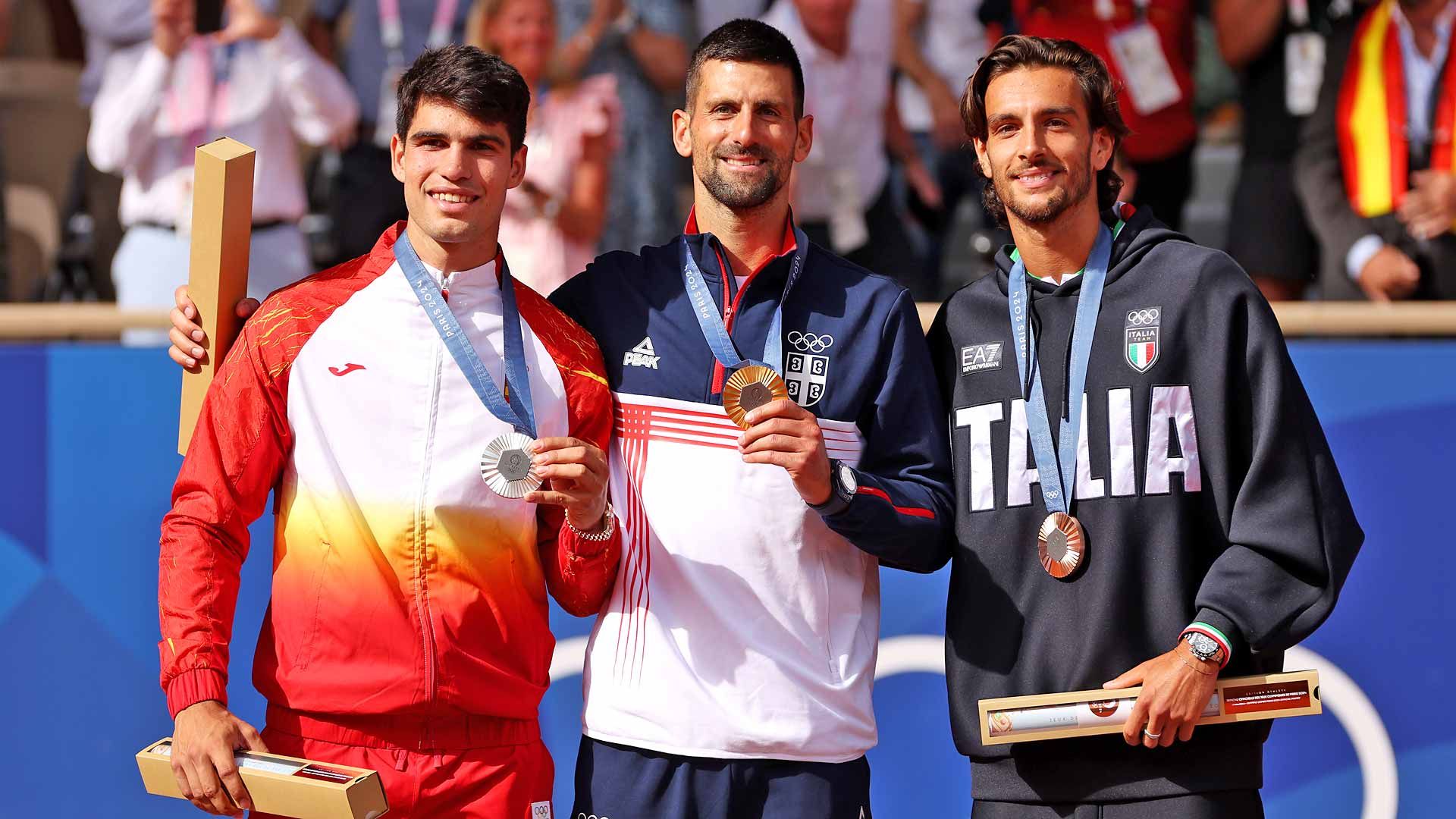 Le tre medagliati di Parigi 2024 - Foto Getty Images