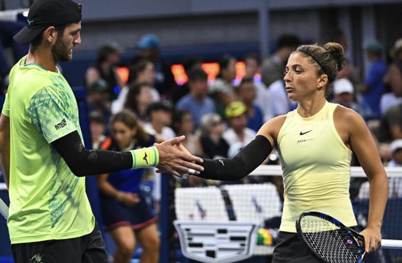 Sara Errani e Andrea Vavassori nella foto - Foto Getty Images