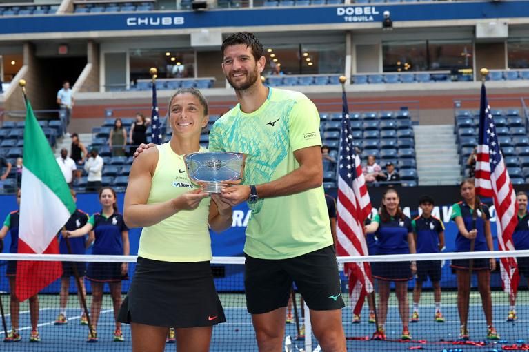 Sara Errani e Andrea Vavassori nella foto - Foto Getty Images