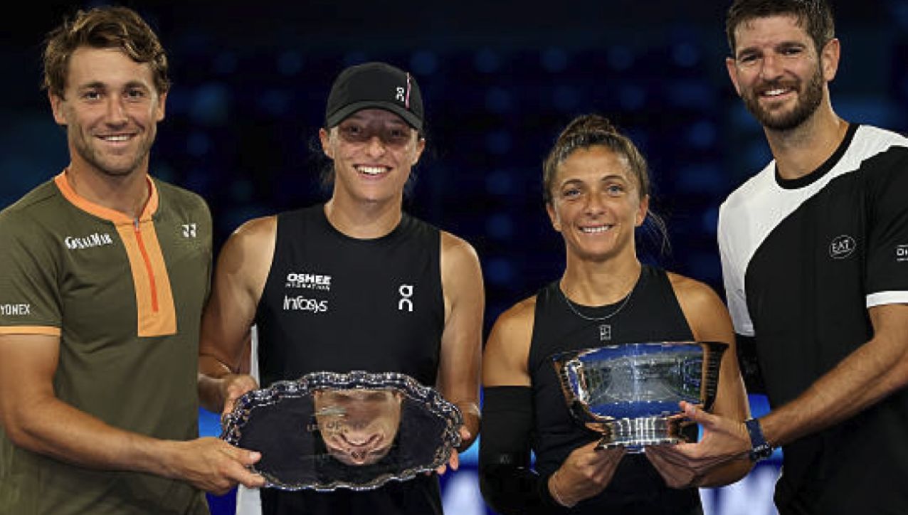 Casper Ruud, Iga Swiatek, Sara Errani e Andrea Vavassori - Foto Getty images