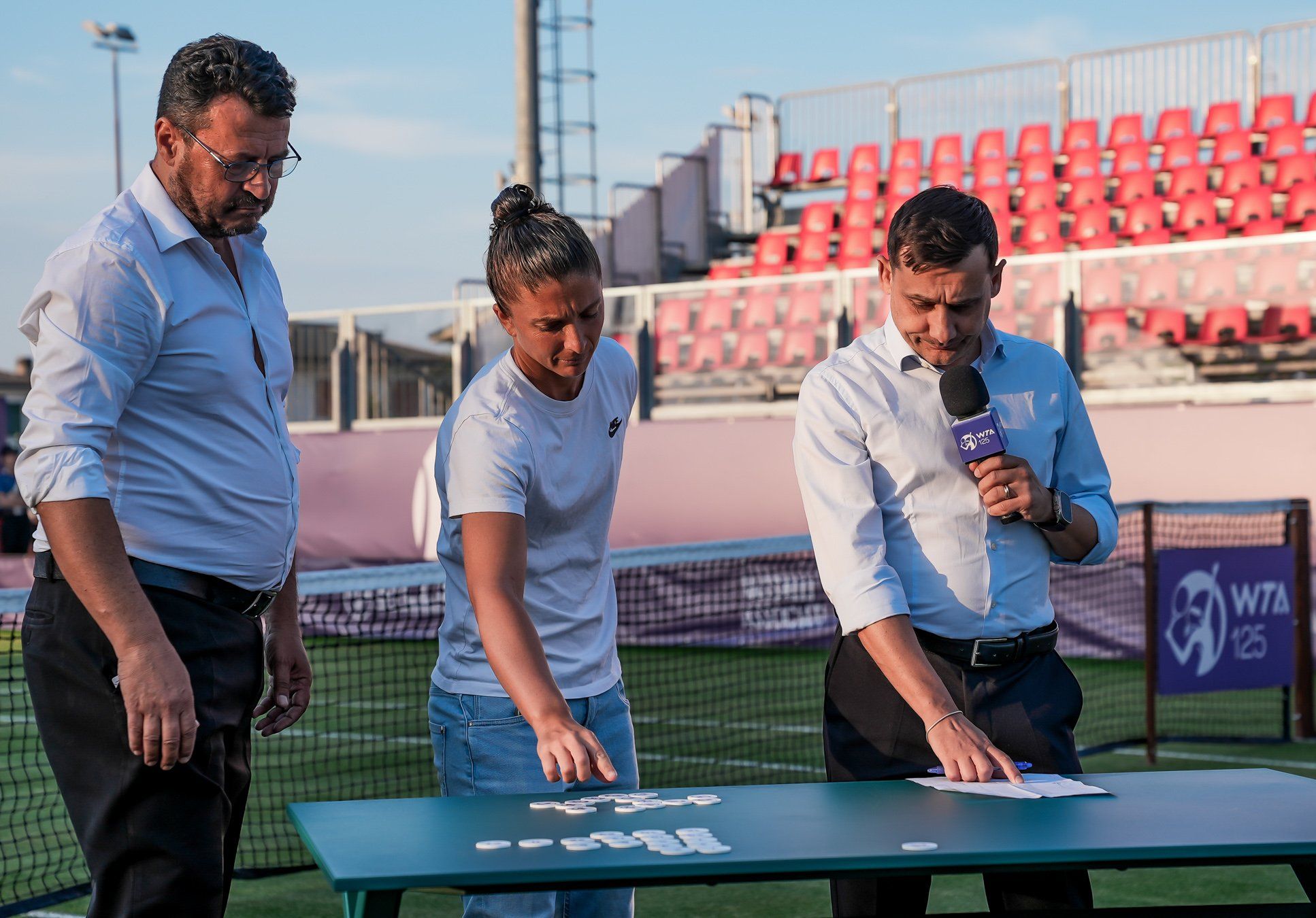 Sara Errani alla cerimonia di estrazione del main draw della terza edizione del Veneto Open promoted by Regione del Veneto (foto Creativite Idea)