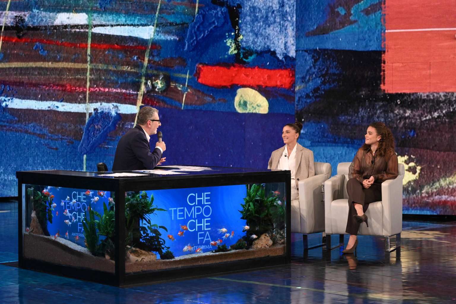 Sara Errani e Jasmine Paolini da Fabio Fazio