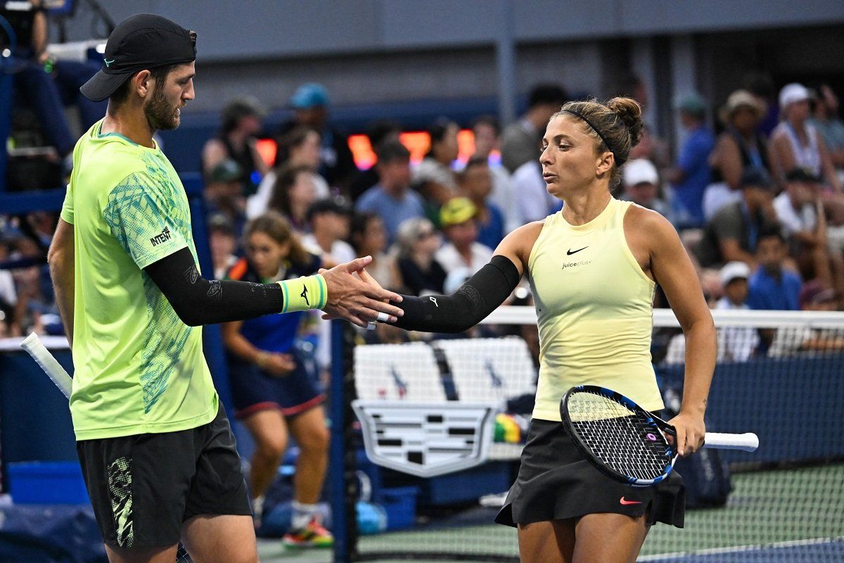 Sara Errani e Andrea Vavassori nella foto - Foto Getty Images