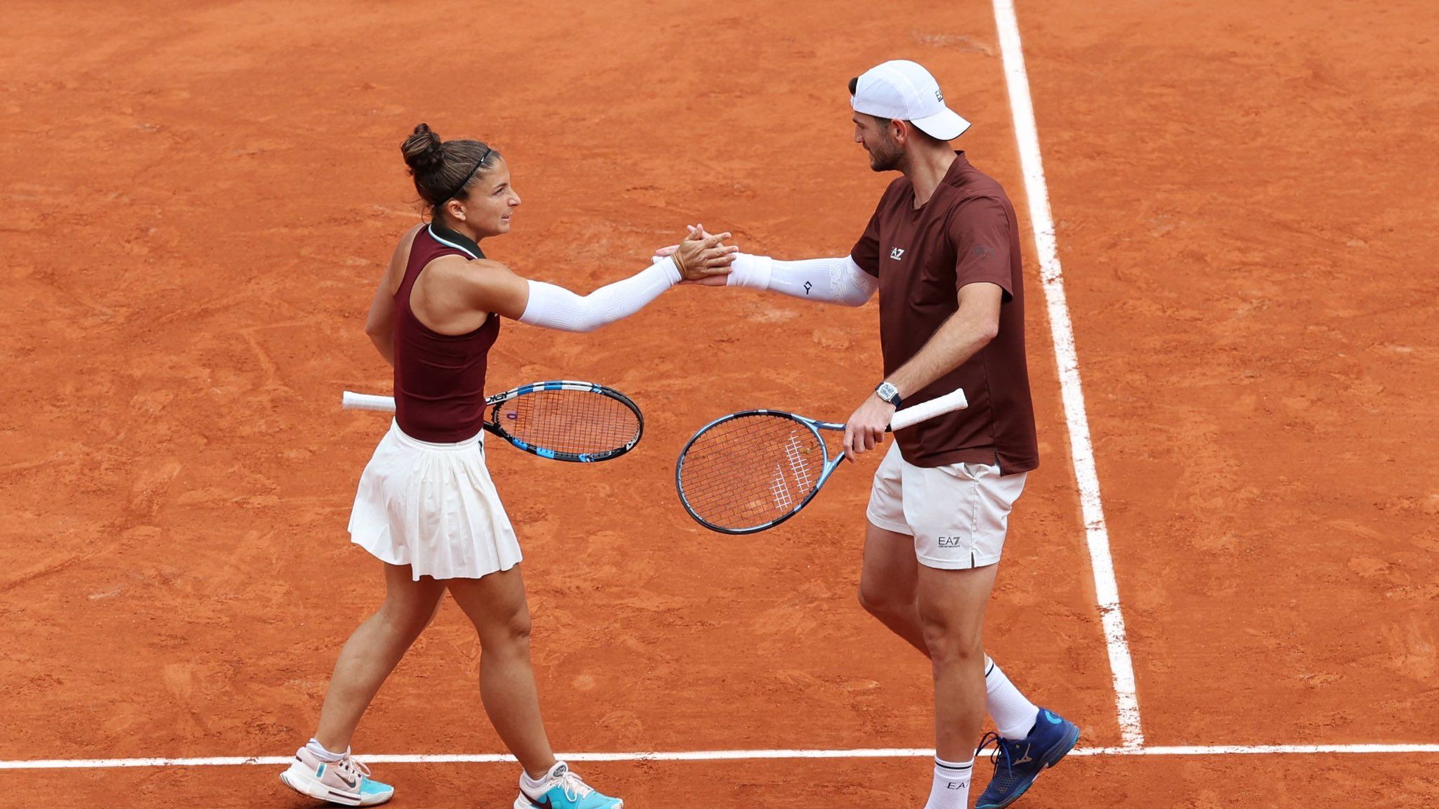 Sara Errani e Andrea Vavassori nella foto - Foto Getty Images